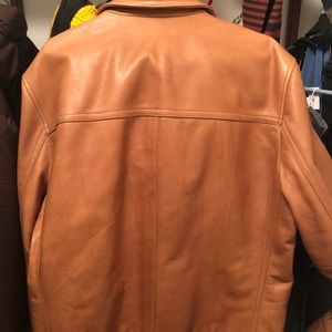 Men's XL Coach Leather Bomber Jacket